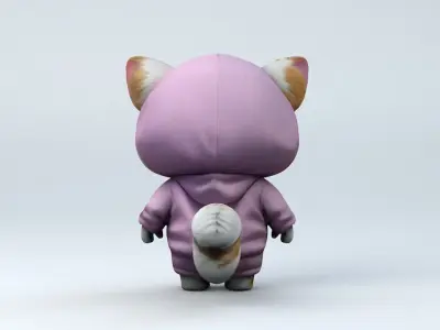 Kawaii Club Cute Cat 3D model