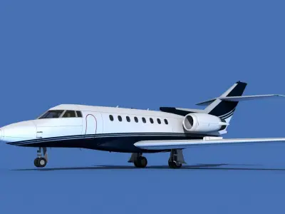 Hawker Siddley 1000 V05 3D model