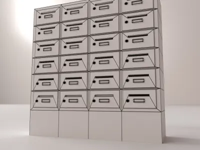 Apartment Mailbox 3D model