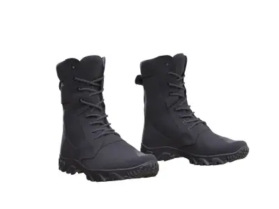 Military Boots 99 - All MH Bodies - UE5 Skeletons - Rigged Low-poly 3D model