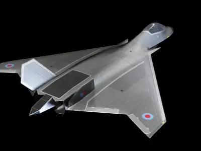 BAE Systems Tempest British Concept Fighter Low-poly 3D model