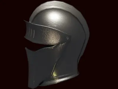 Knight helmet inspired by DS Free 3D model