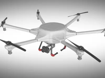 Hexa Copter 3D model