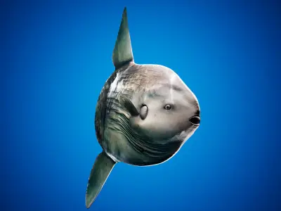 Ocean Sunfish Pack - UE4 Low-poly 3D model