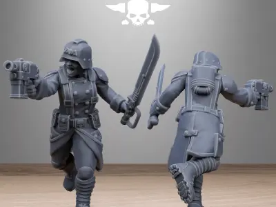 GrimGuard Steel Sisters 3D print model