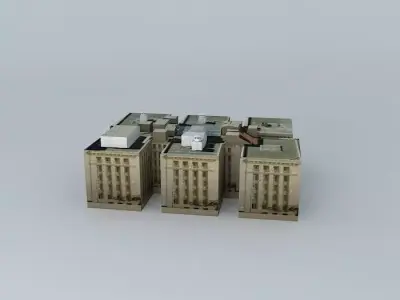ANZAC Square Buildings Free 3D model