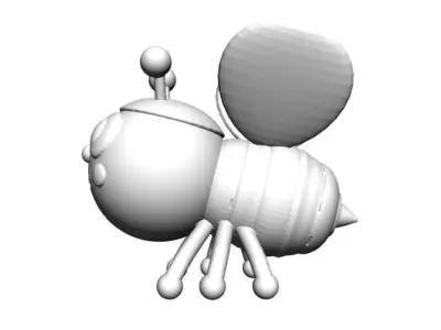 honeybee bee 3D print model