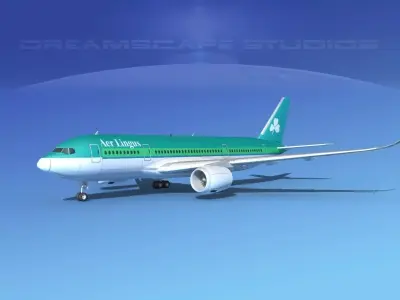 Airbus A350-800 Aer Lingus 3D model