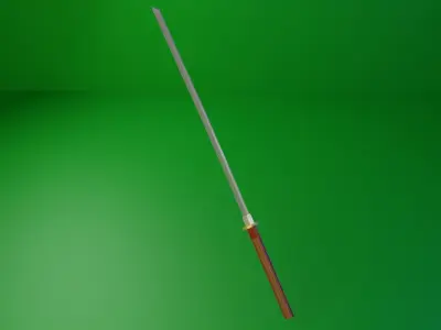 Katana 3D sword Free low-poly 3D model