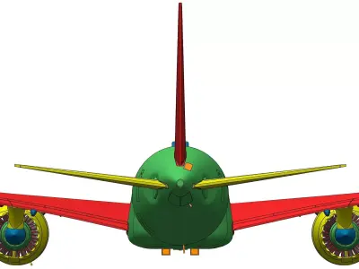 141121-9 Model kit Boeing 787-9 Trent Up 3D print model