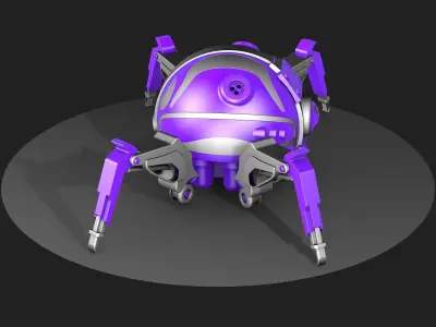 Robot Insect with claws 3D model