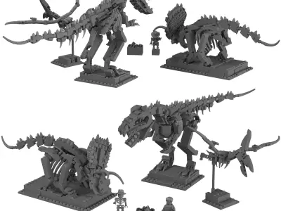 Lego - 21320 Dinosaur Fossils 3D model