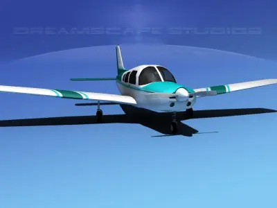 Piper Warrior II 3D model