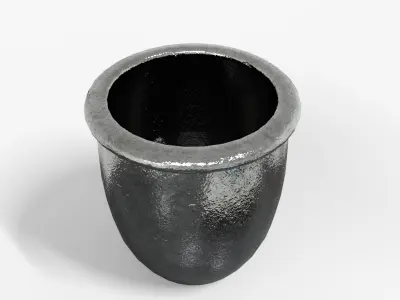 Quill and InkPot Low-poly 3D model