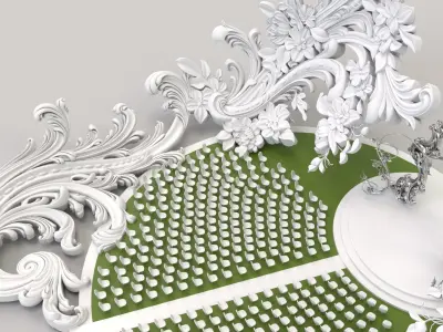 Metaverse Wedding Arch X1 Concept 3D model
