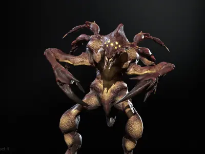 Chopper Low-poly 3D model