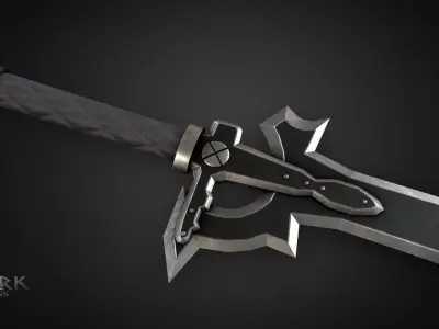 Elucidator Sword Art Online Low-poly 3D model