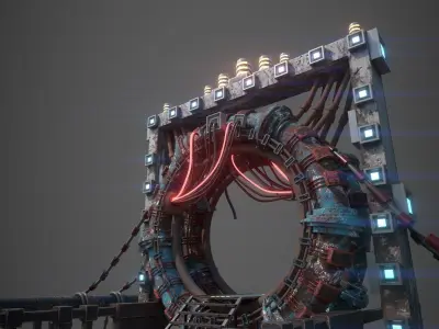 World portal 3D model