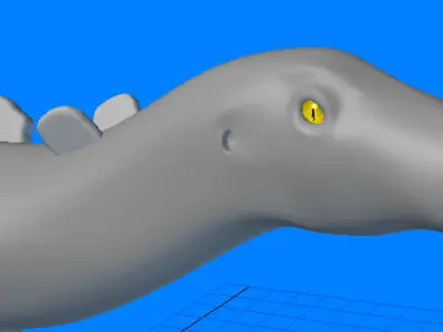 Wuerhosaurus Dinosaur 3D model