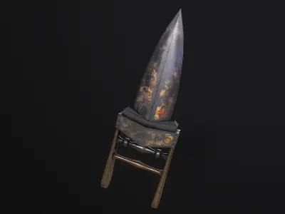 Scissor Katar - An Indian Push-Dagger Low-poly 3D model