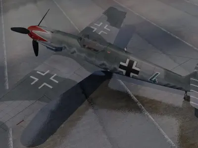 Messerschmitt Bf-109 K-4 3D model