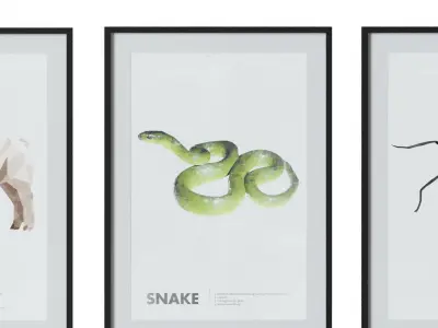 art work set 02 3D model