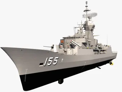 ANZAC MEKO Class Frigate HMAS BALLARAT FFH 155 model 3D model
