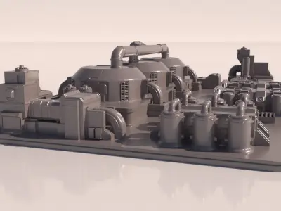 Sci-fi Factory for 3Dpint 3D print model