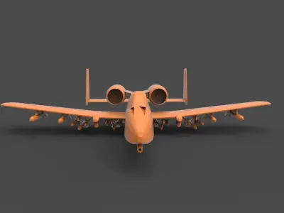 A-10 Thunderbolt 3D print model