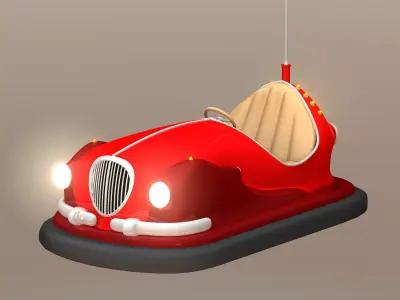 bumper car Free 3D model