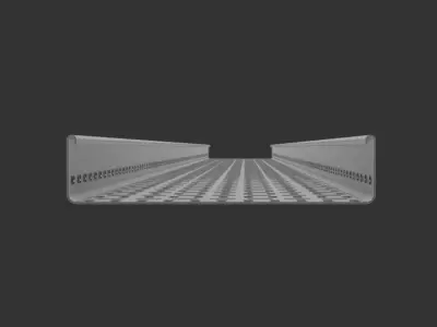 Cable Tray 225mm x 3000mm TYPE1 3D model