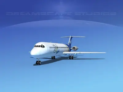 Douglas DC-9-40 Valuejet 3D model