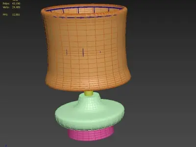 Modern lamp Free low-poly 3D model
