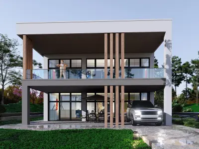 house Low-poly 3D model