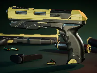 Modern Gun 2 3D model