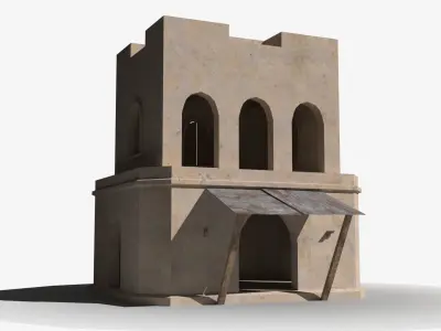 Arab x44 Low-poly 3D model