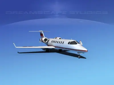 LearJet 45 V18 3D model
