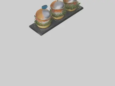 Fish sliders model Low-poly 3D model