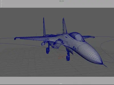 J11 Fighter Plane 3D model