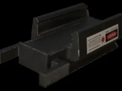 Tactical Red Dot Laser Sight 3D model