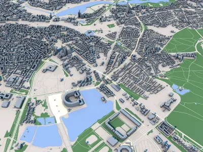Nuremberg City Germany 3D model
