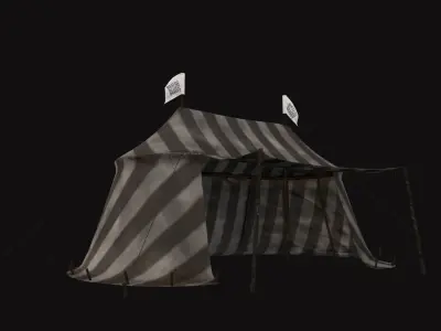 Medieval Tent V02 Low-poly 3D model