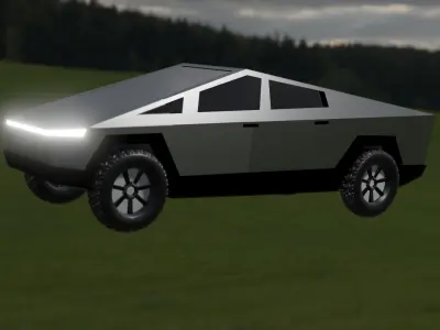 Cyber Truck Low-poly 3D model