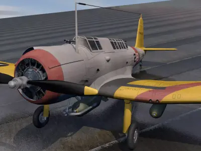 Vought SB2U Vindicator 3D model