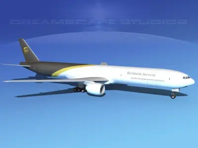 Boeing 777-300 MP UPS 3D model