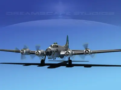 Boeing B-17G Flying Fortress HP V02 3D model