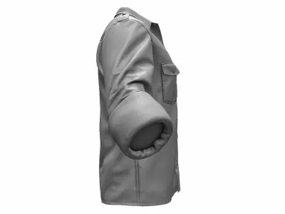 Military Shirt High Poly 3D model