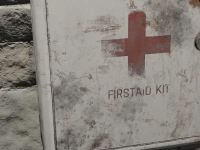 first aid box or medical kit 3D model