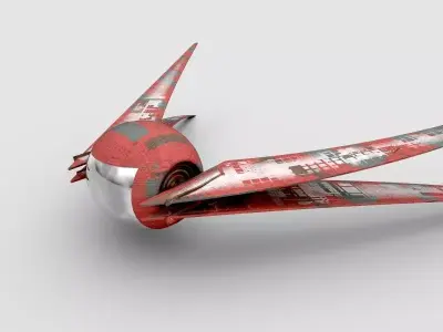 Sci-Fi Vehicle Low-poly 3D model