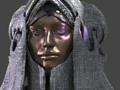 Ancient Alien Headdress 3 3D model